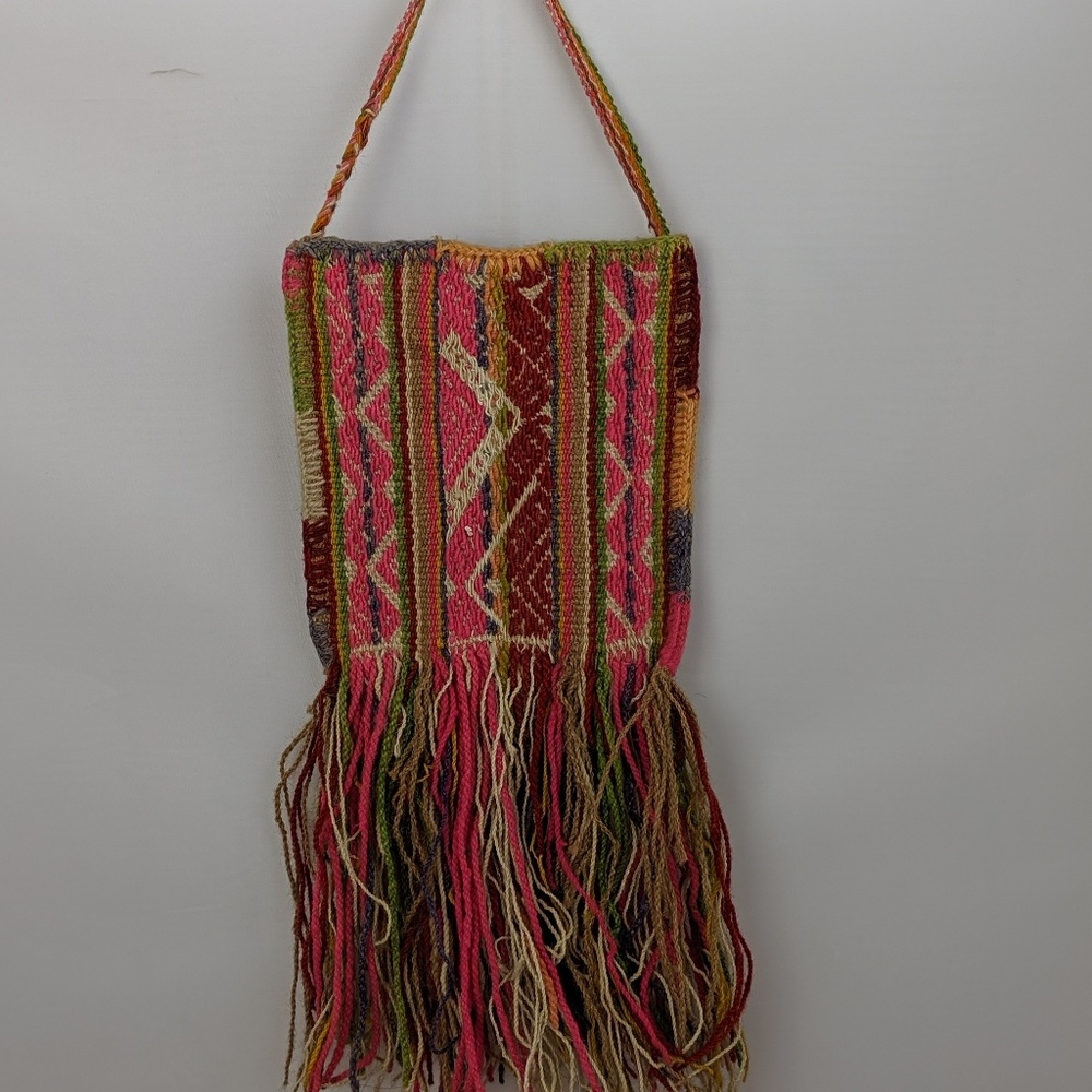 Thailand Hill Tribe handwoven string bag